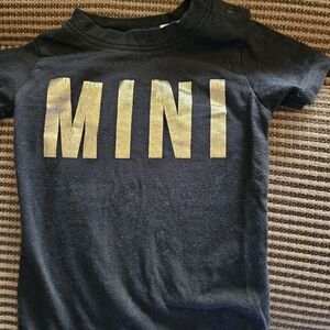 Huxbaby Black and Gold Short Sleeve Tee